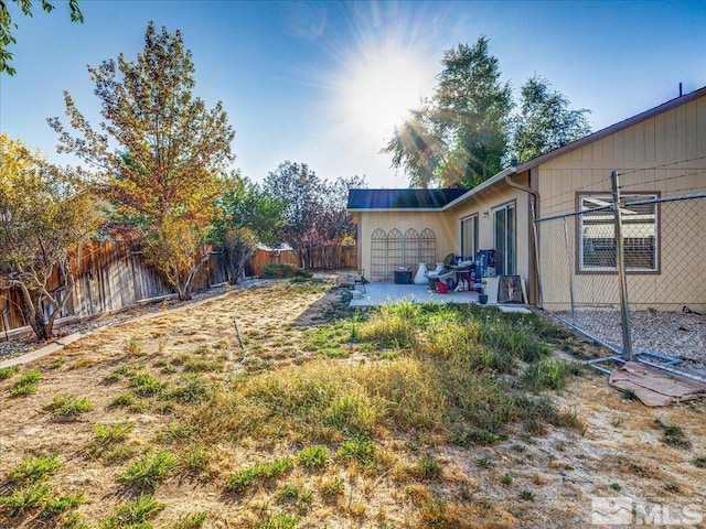 view of yard featuring a patio area