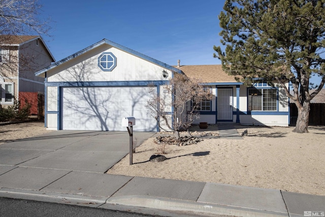 view of front of house featuring a garage