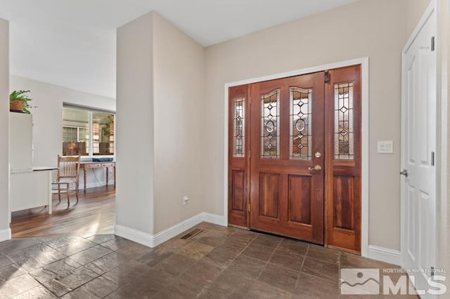 view of entrance foyer