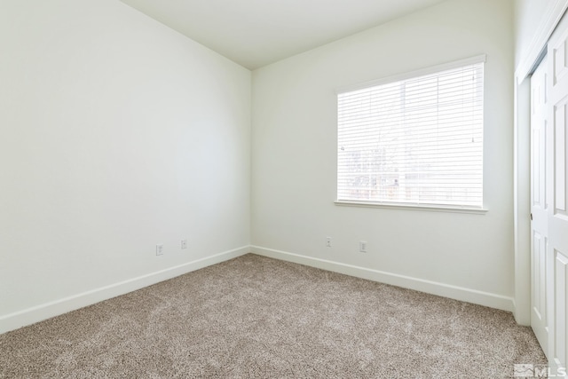 empty room featuring light colored carpet and a healthy amount of sunlight