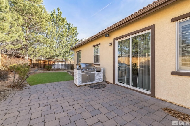 view of patio / terrace featuring area for grilling