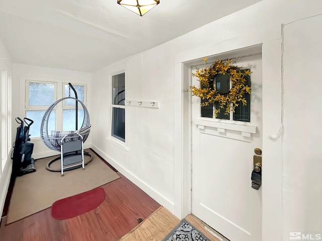 interior space featuring hardwood / wood-style flooring