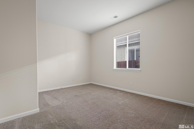 view of carpeted empty room