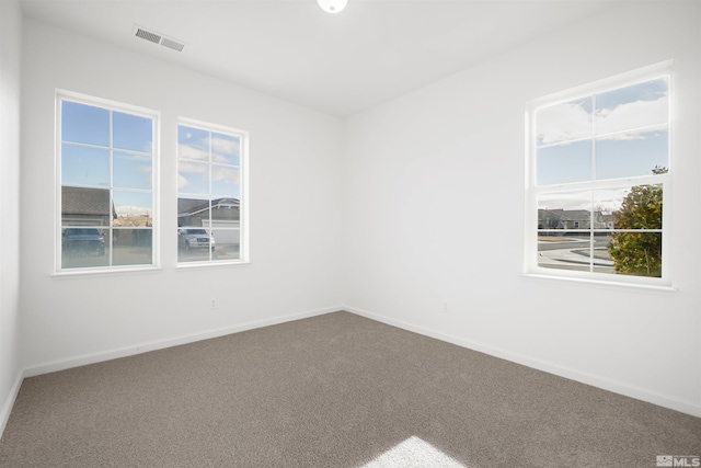 view of carpeted empty room