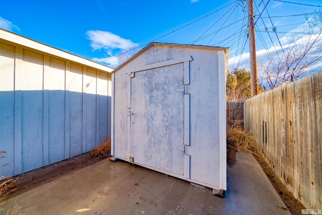 view of outbuilding