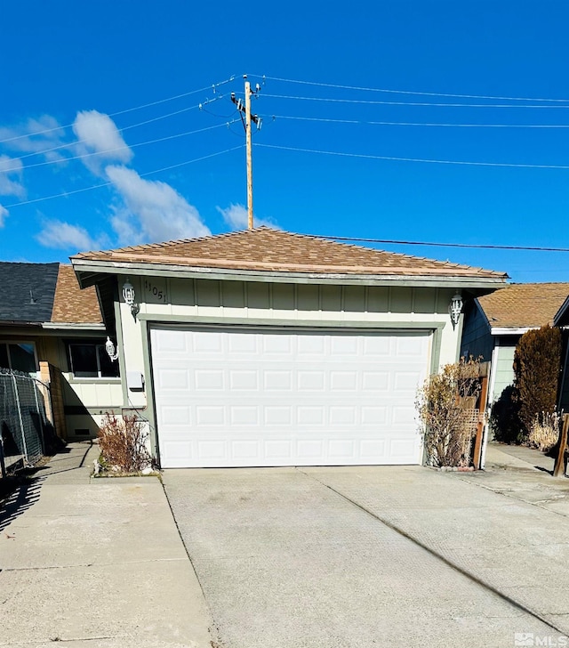 view of home's exterior featuring a garage