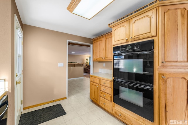 kitchen featuring double oven