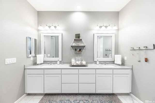 bathroom with vanity