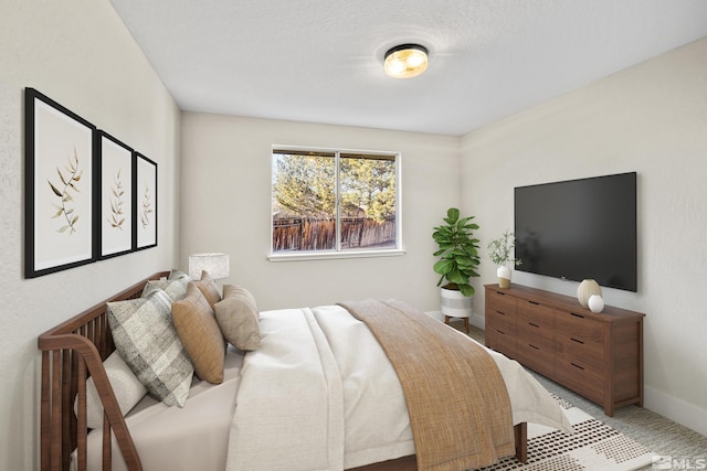 bedroom featuring a crib