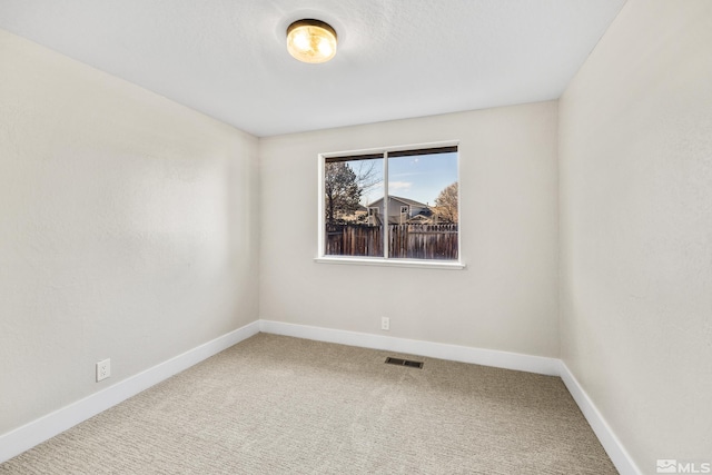 view of carpeted empty room