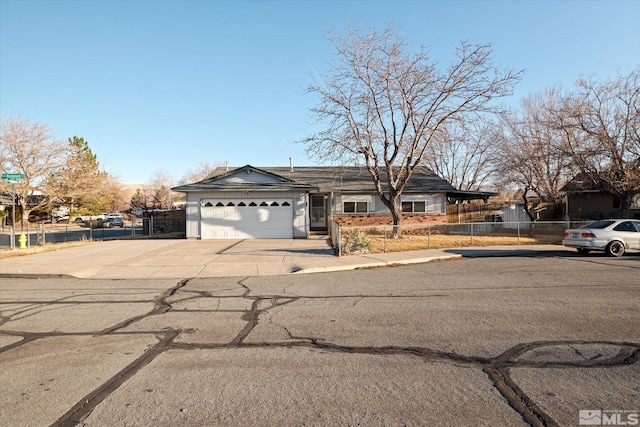 ranch-style house with a garage