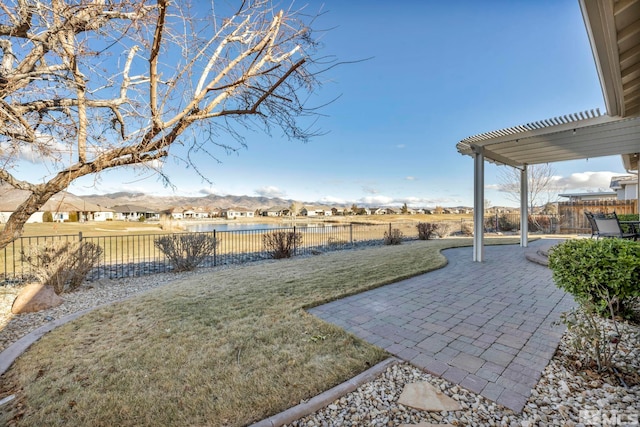 view of yard featuring a patio