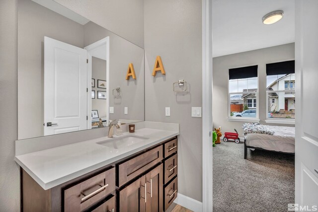 bathroom featuring vanity