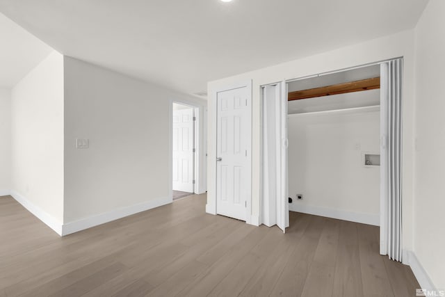 interior space with light wood-type flooring