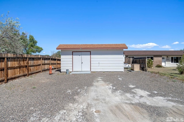 view of outbuilding