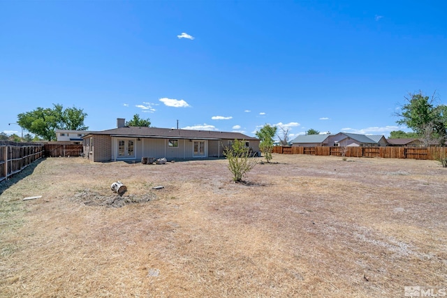 view of rear view of property