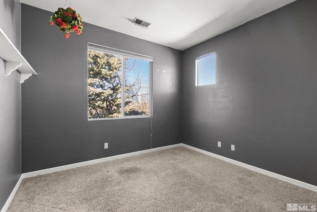 view of carpeted empty room