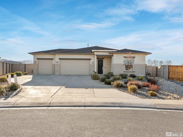 view of front of house featuring a garage