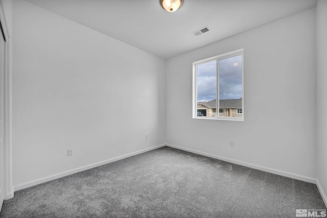 view of carpeted empty room