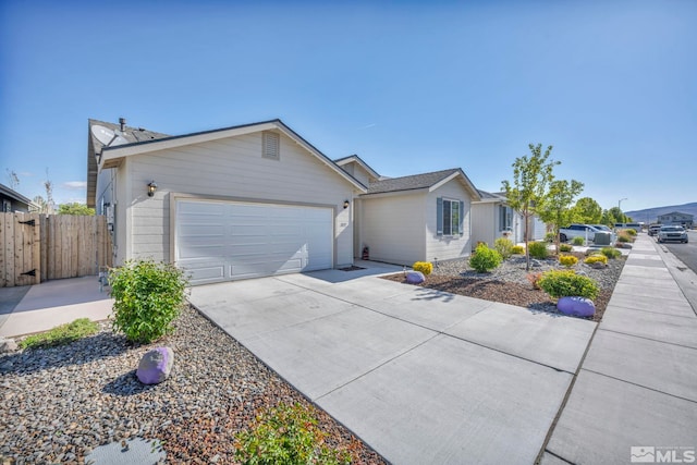 ranch-style house with a garage