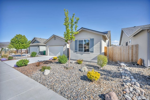 ranch-style house featuring a garage