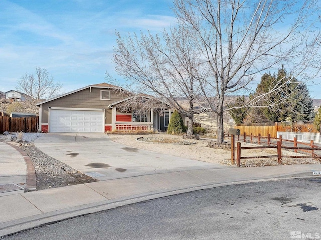 ranch-style house with a garage