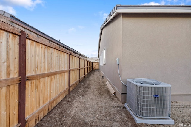 view of property exterior featuring cooling unit