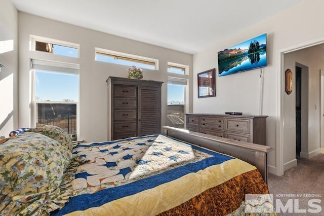 bedroom featuring carpet flooring