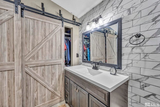 bathroom with vanity