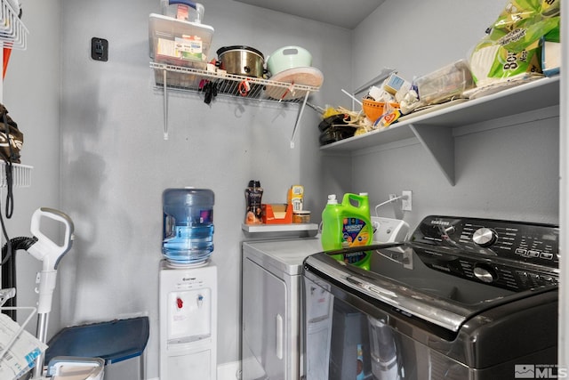 laundry room with washer and dryer