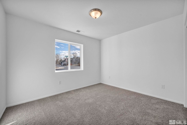 view of carpeted empty room