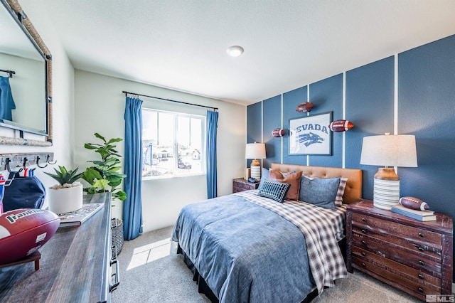 bedroom with carpet flooring