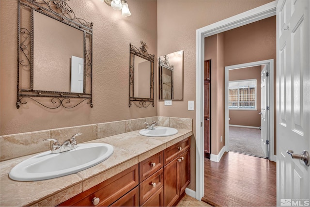 bathroom featuring vanity