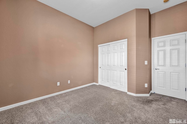 unfurnished bedroom featuring carpet floors