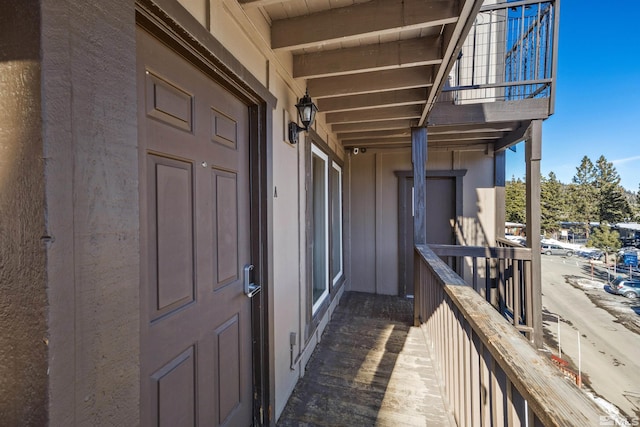 view of balcony