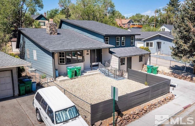 view of front of home