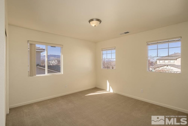 view of carpeted empty room