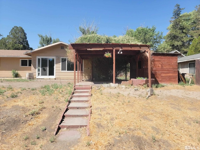 view of rear view of property