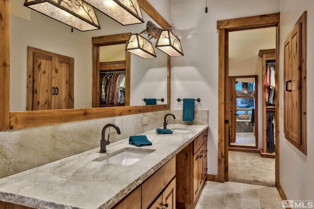 bathroom with vanity