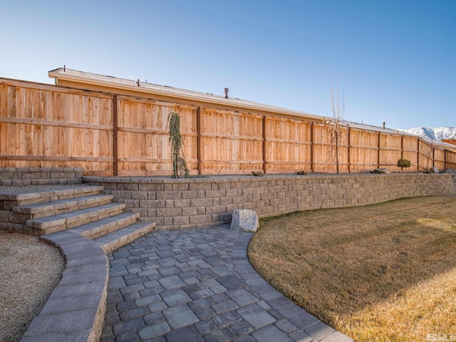 view of yard featuring a patio area