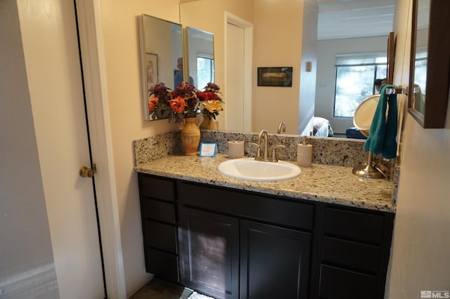 bathroom featuring vanity