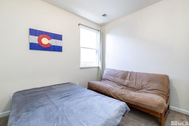 bedroom with carpet floors