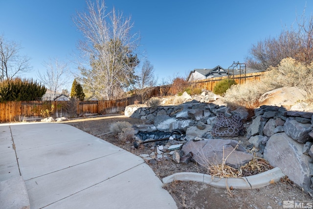 view of yard featuring a patio area