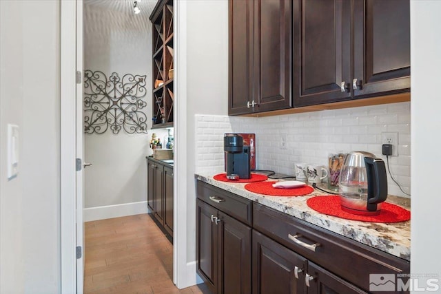 interior space with light hardwood / wood-style flooring