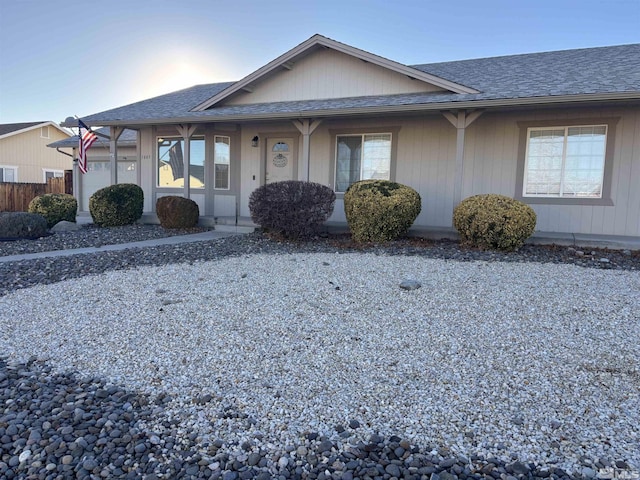 view of ranch-style home