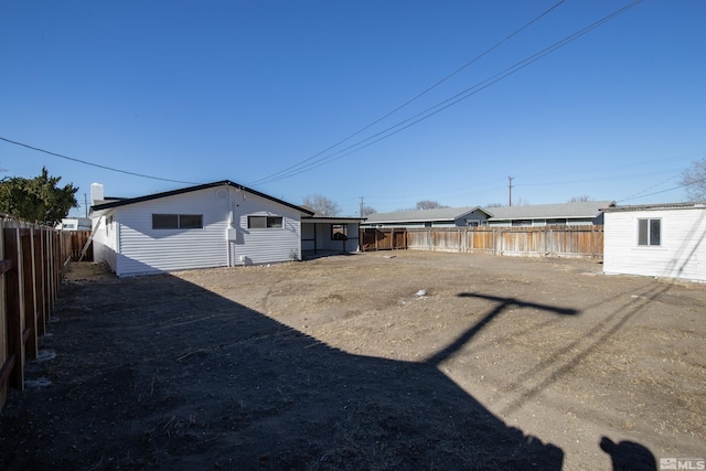 view of back of property