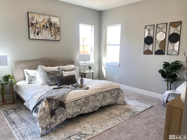 bedroom featuring carpet floors