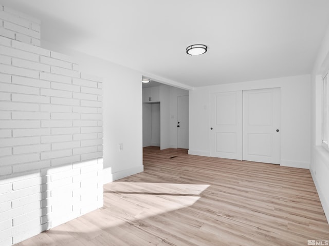 interior space featuring light hardwood / wood-style floors