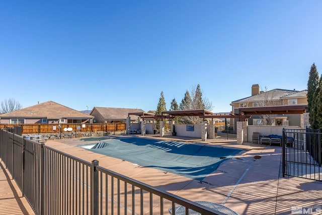 view of pool with a patio area