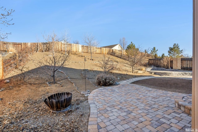 view of yard with a patio